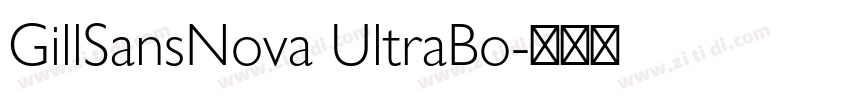 GillSansNova UltraBo字体转换